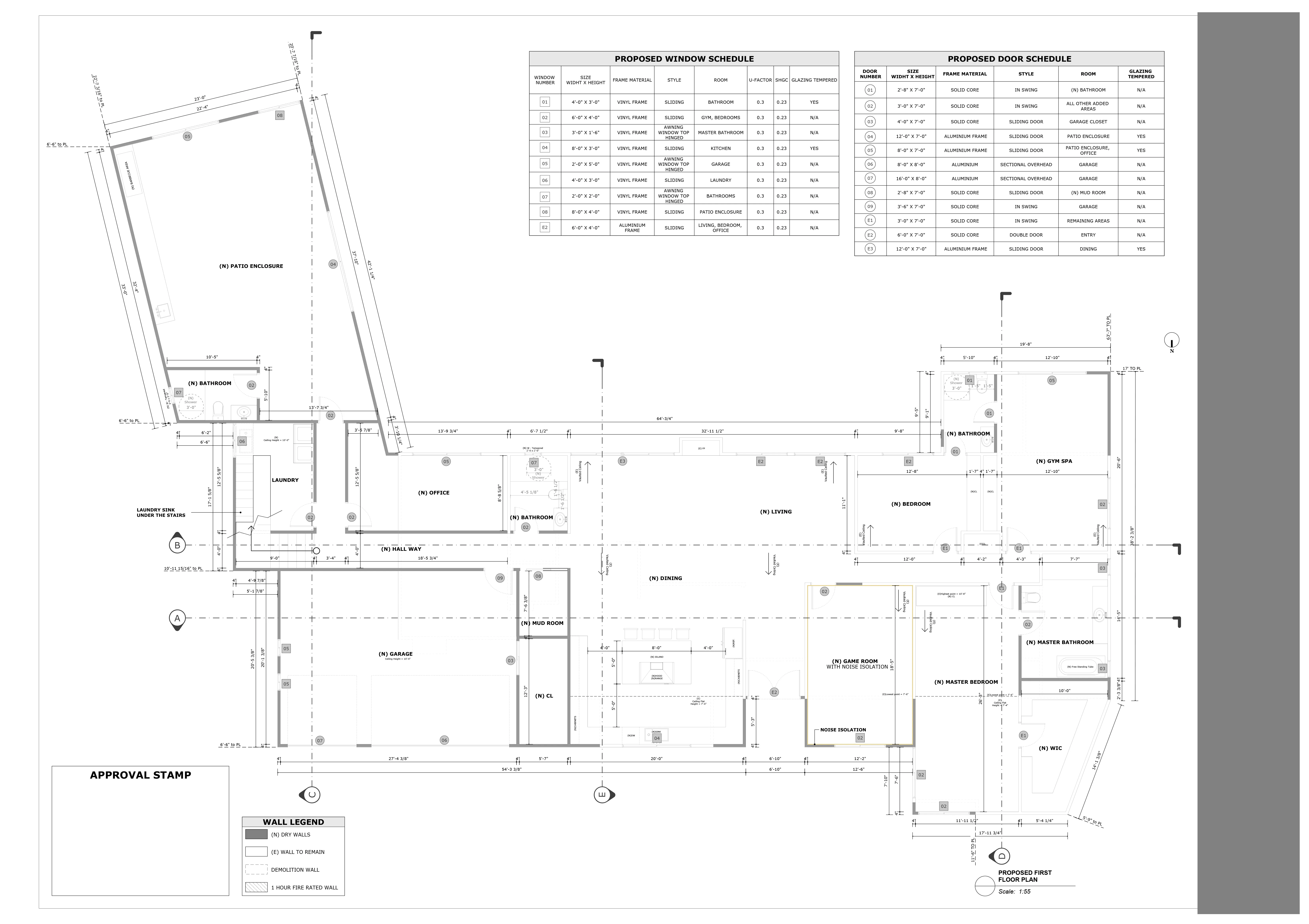 Proposed first floor plan